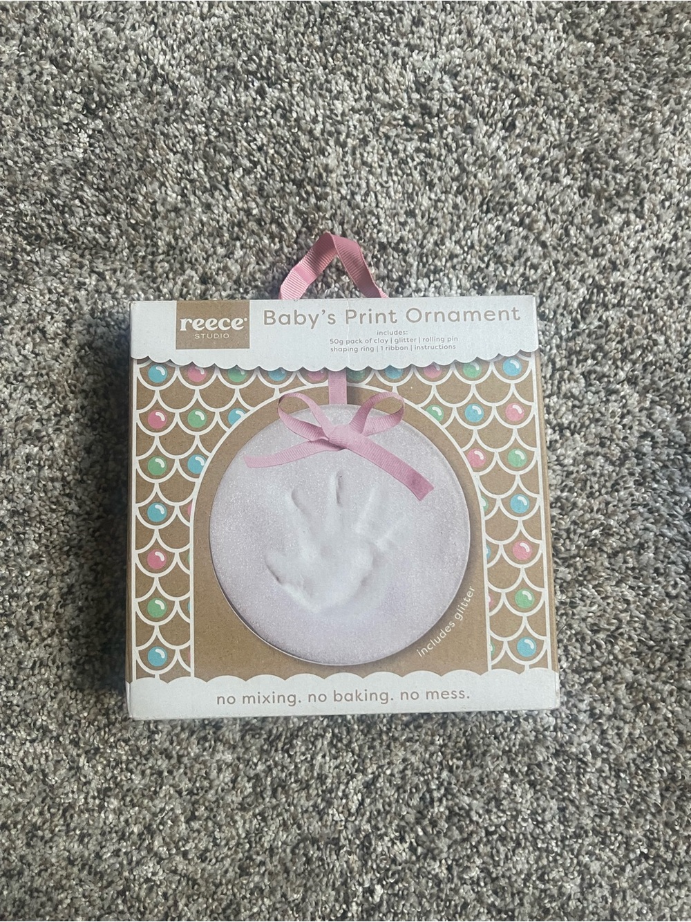 Reece Studio Baby's Print Ornament Kit in Soft Pink